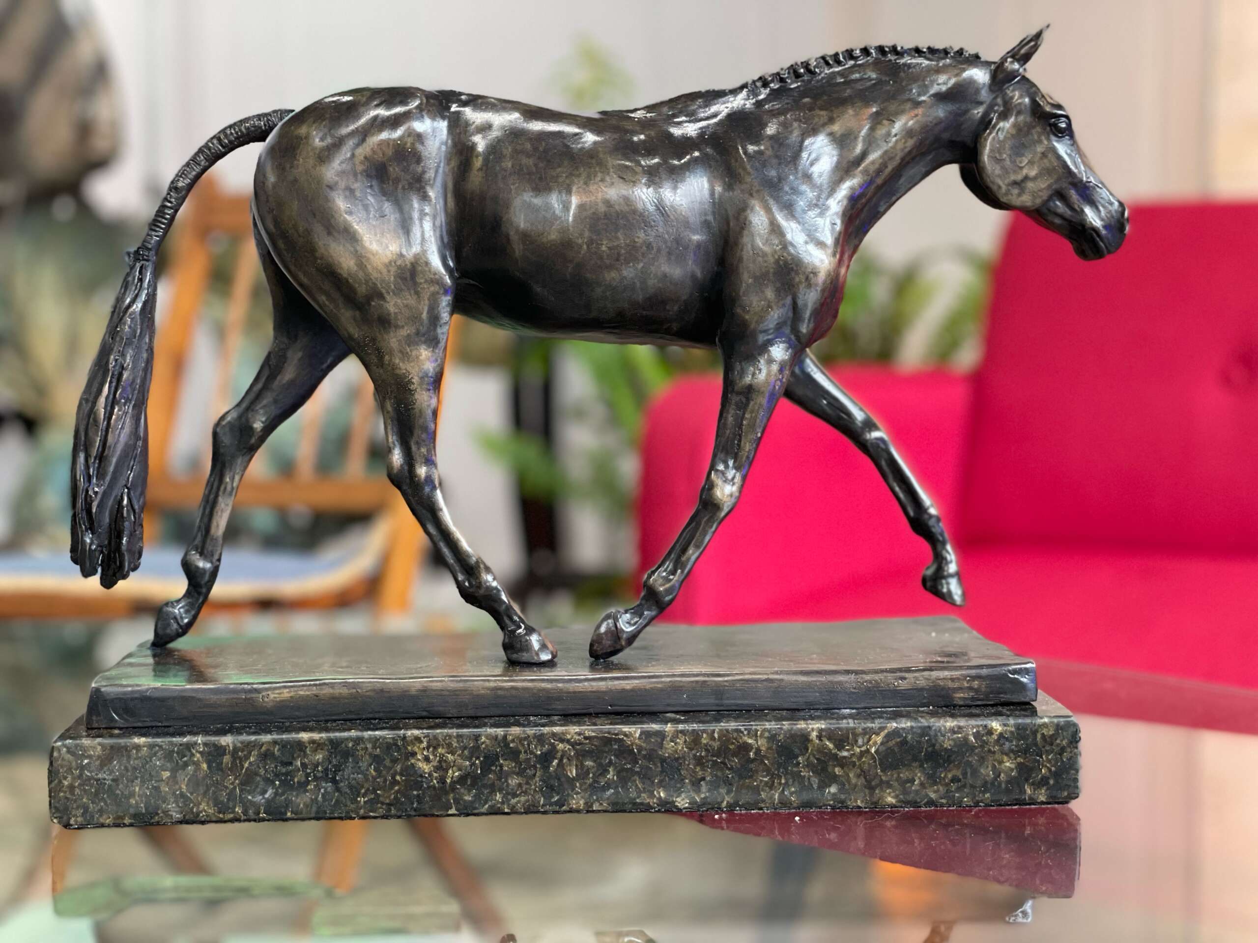 Bronze Sculpture “Say Again” by Paula Nevins