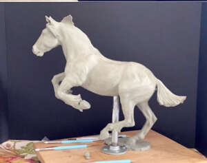Drum Horse Sculpture in progress...