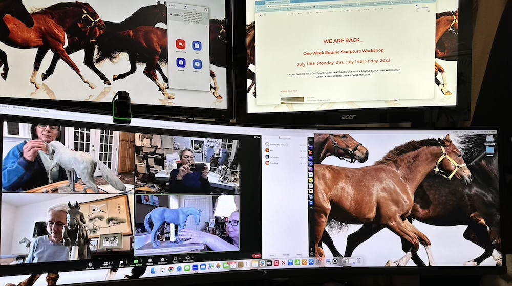Zoom Workshop at Sculptinghorses.com