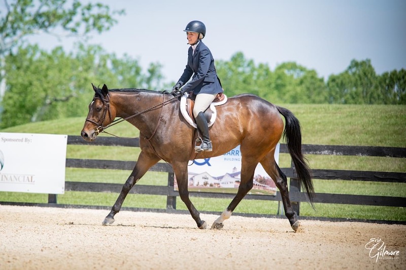 Sculptor Paula Nevins is also busy training her horse and winning at shows